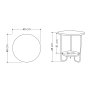 HANAH HOME Pomoćni stočić Corro Side Table Light Mocha - slika 3