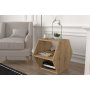 HANAH HOME Pomoćni stočić Kipera Oak Black - slika 3