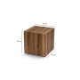HANAH HOME Pomoćni stočić Kup Walnut - slika 5