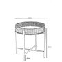 HANAH HOME Pomoćni stočić Kolezyum 45 Black - slika 5