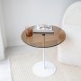 HANAH HOME Pomoćni stočić Chill Out White Bronze - slika 2