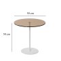 HANAH HOME Pomoćni stočić Chill Out White Bronze - slika 5