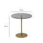 HANAH HOME Pomoćni stočić Chill Out Gold Dark Grey - slika 5