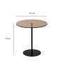 HANAH HOME Pomoćni stočić Chill Out Black Bronze - slika 5