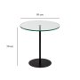 HANAH HOME Pomoćni stočić Chill Out Black - slika 5