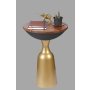 HANAH HOME Pomoćni stočić Netha 1052 Black Antiquation - slika 1