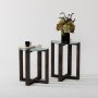 HANAH HOME Pomoćni stočići Amalfi Anthracite - slika 4