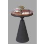 HANAH HOME Pomoćni stočić Kule Walnut Black - slika 1