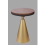 HANAH HOME Pomoćni stočić Kule Walnut Antiquaion - slika 3