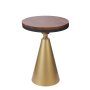 HANAH HOME Pomoćni stočić Kule Walnut Antiquaion - slika 4