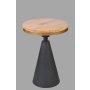 HANAH HOME Pomoćni stočić Kule Natural Black - slika 3
