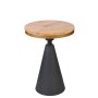 HANAH HOME Pomoćni stočić Kule Natural Black - slika 4
