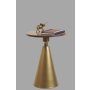 HANAH HOME Pomoćni stočić Kule Antiquation Walnut - slika 1