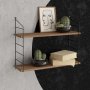 HANAH HOME Zidna polica Armoni 2'li Walnut - slika 2