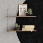 HANAH HOME Zidna polica Armoni 2'li Walnut - slika 1