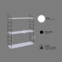 HANAH HOME Zidna polica Armoni 3'lu White - slika 3
