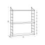 HANAH HOME Zidna polica Armoni 3'lu Sacramento - slika 4