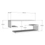 HANAH HOME Zidna polica Eldo Sapphire Oak - slika 4
