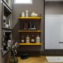 HANAH HOME Zidna polica Pulalis Yellow - slika 1