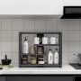 HANAH HOME Zidna polica Gupse Anthracite - slika 5