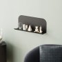 HANAH HOME Zidna polica Long Pouch Black - slika 1