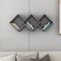 HANAH HOME Zidna polica Galaxy Anthracite - slika 2