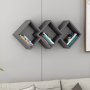 HANAH HOME Zidna polica Galaxy Anthracite - slika 1