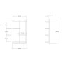 HANAH HOME Zidna polica Dodo Anthracite - slika 4