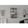 HANAH HOME Zidna polica Dodo Anthracite - slika 1