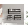 HANAH HOME Zidna polica Yeso Anthracite - slika 1