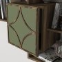 HANAH HOME Zidna polica Arco Walnut Garden - slika 4