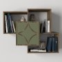 HANAH HOME Zidna polica Arco Walnut Garden - slika 1