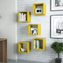 HANAH HOME Zidna polica Box Yellow - slika 3