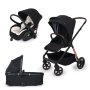 Jungle X05 Bebi kolica LUMI 3U1, Crna - slika 1