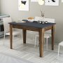 HANAH HOME Kuhinjski sto Kiev 504 Walnut Anthracite - slika 1