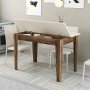 HANAH HOME Kuhinjski sto Kiev 508 Walnut Cream - slika 3
