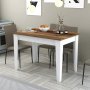HANAH HOME Kuhinjski sto Kiev 511 Walnut White - slika 1
