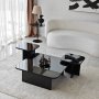HANAH HOME Set stolova Jazz Black Fume - slika 3