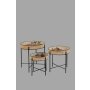 HANAH HOME Set stolova Kolezyum Black - slika 2