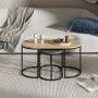 HANAH HOME Set stolova Dena Anthracite Oak - slika 2