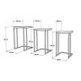 HANAH HOME Set stolova Venedik - slika 5