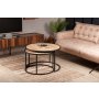 HANAH HOME Set stolova Tambur Oak - slika 1