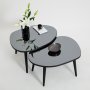 HANAH HOME Set stolova Gusto Set Black Fume - slika 2