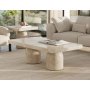 HANAH HOME Sto za dnevnu sobu Mermer Coffee Table 6 Cream - slika 1
