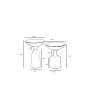 HANAH HOME Set stolova 1007 3 - slika 3