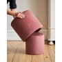 HANAH HOME Tabure Nilka Matruska Pouffe Pink - slika 1