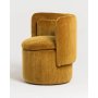 HANAH HOME Tabure Ceremony Koltuk Pouffe Yellow - slika 1