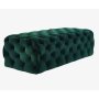 HANAH HOME Tabure Nilka Kapitone Pouffe 120 Green - slika 1