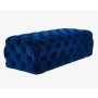 HANAH HOME Tabure Nilka Kapitone Pouffe 120 Dark Blue - slika 1