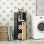 HANAH HOME Kupatilski ormarić Ahu Black Marble Sapphire Oak - slika 2